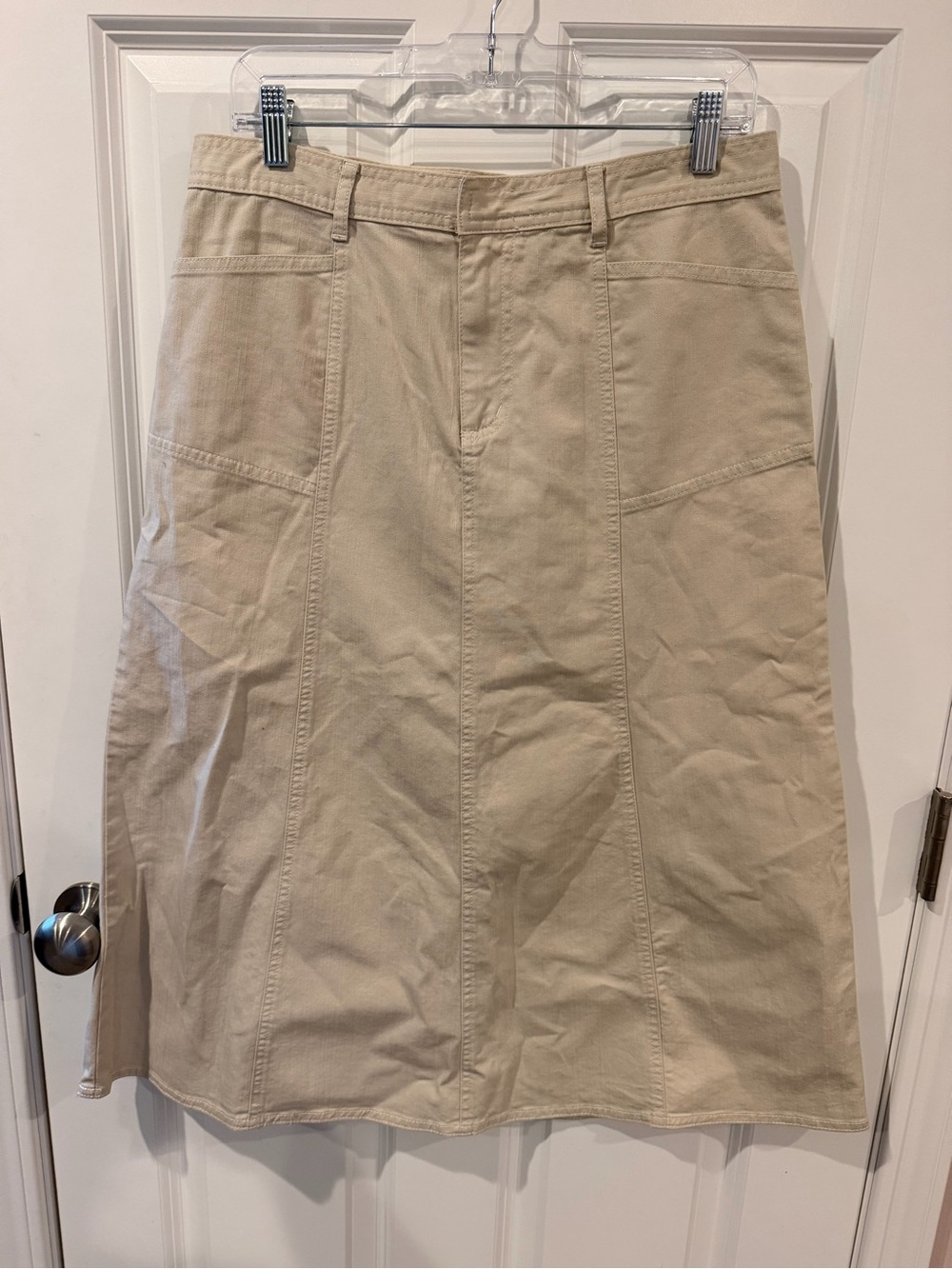 Christopher & Banks Khaki Stretch Skirt Size 10